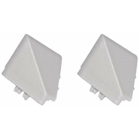 2x Connecteur angle extérieur sortant jonction d'angle 90° pour profil décoratif bande d'étanchéité plinthe Raccordement Plan de travail Finition Cuisine Salle de bain Meuble Protection, en plastique