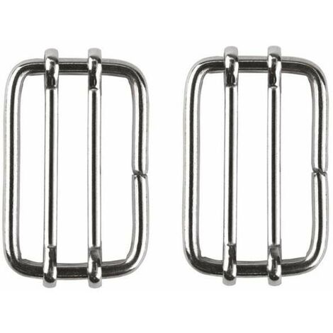2x connecteur pour ruban acier inoxydable 50mm inox cloture électrique sangle tendeur boucle