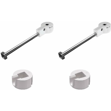 2x Connecteur rapide mâle + femelle ferrure d'assemblage meuble Ø30mm longueur 150mm avec vis Fixation Support Plaquette Etagère Bois Plan de travail Comptoir Cuisine Salle de bain