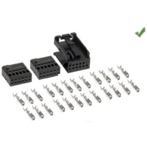 2x Connecteurs Autoradio Fakra x 12 Voies Pour Accessoires + 24 Cosses