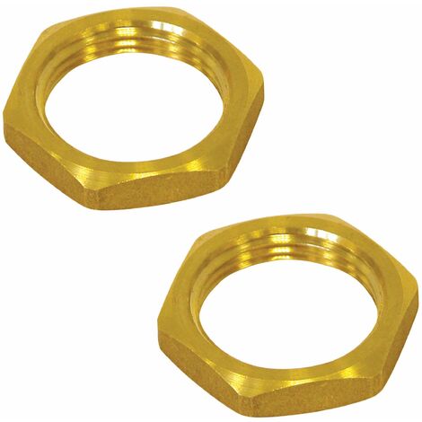 2x contre écrou laiton femelle 20x27 raccord tuyau plomberie réparation bricolage