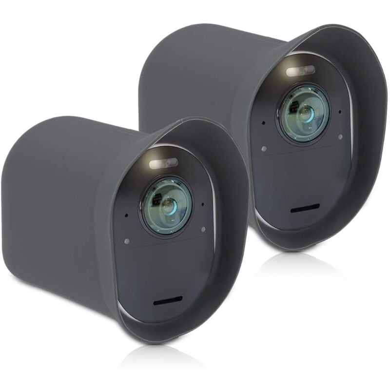 2X Coque Compatible avec Arlo Ultra/Arlo Pro 3 / Pro 4 - Étui Souple en Silicone pour Caméra de Sécurité - Gris