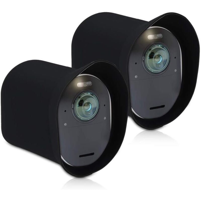 2X Coque Compatible avec Arlo Ultra/Arlo Pro 3 / Pro 4 - Étui Souple en Silicone pour Caméra de Sécurité - Noir