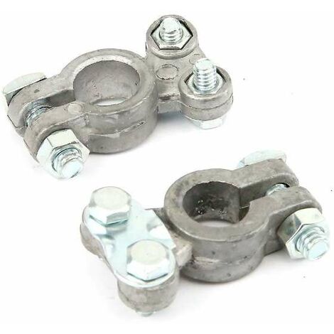 2x Cosse pour borne de batterie Ø 18mm Connexion Connecteur Pince Positif Négatif Tondeuse Tracteur Jardin Entretien