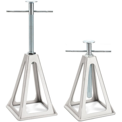 2x Cric a cremagliera Stampelle per auto 1000kg Caravan