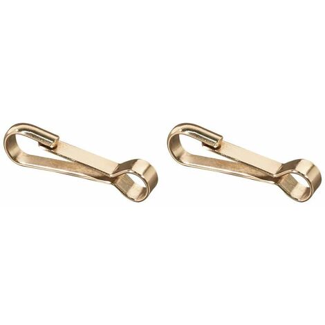 2x Crochet acier galvanisé Simplex avec œillet Attache rapide Clip Mousqueton Corde Câble Suspendre Porte clés, Ø14 x 100mm
