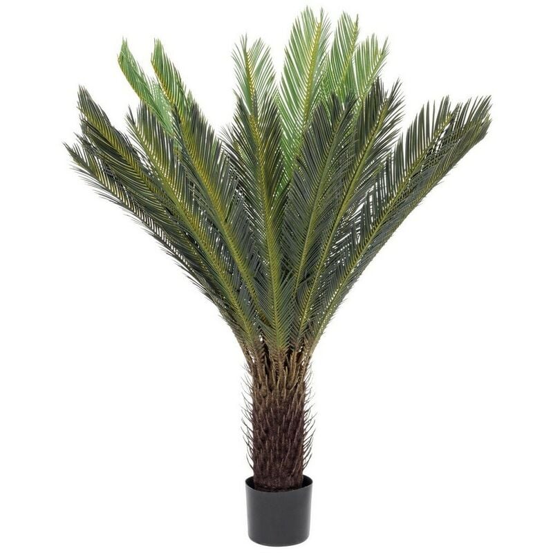 Iperbriko - Plante avec pot Palmier Cycas 28 feuilles 120h cm