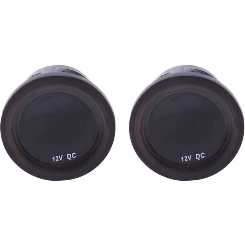 2X DC12V RD Voltmetre Numerique Trois Fils Vehicules Motos Bateau Voitures Tension Panneau Metre LED Affichage Couleur