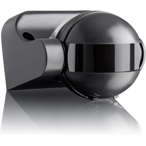 2X Détecteur de Mouvement Extérieur IP44, Montage en Saillie du Mural, Capteur Infrarouge, 12m / 180°, orientable, Max. 1200W/300W