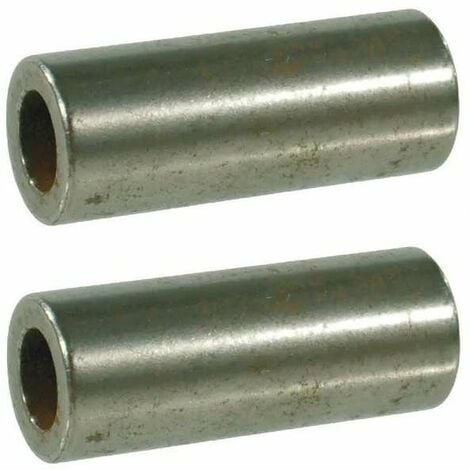 CYCLINGCOLORS 2x Douille d'axe pour roues fixes et oscillantes Ø ext. 25mm Ø int. 12,5mm longueur 85mm Tracteur Motoculture Tondeuse roue roulette bague coussinet