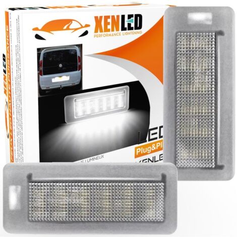 2x Eclairages LED plaque Fiat Doblo II (263), Opel Combo, Dodge Ram - CANBUS sans erreur ODB