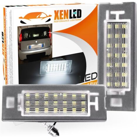 2x Eclairages LED plaque Fiat Panda Mk3 & Mk4 à partir du 2003 - CANBUS sans erreur ODB