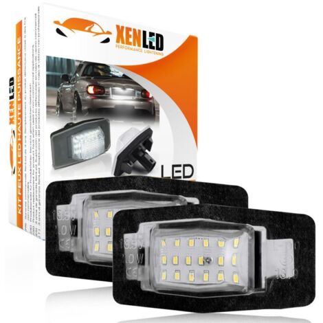 2x Eclairages LED plaque Ford Edge, Mazda MX5 / Protege / MPV / Tribute - Plaque d'immatriculation LED CANBUS Plug&Play