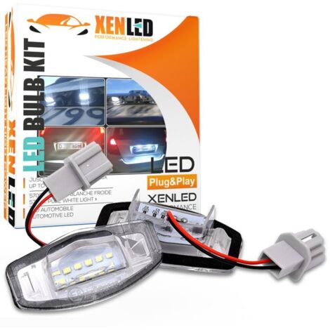 2x Éclairages plaque LED HONDA JAZZ CR-V FR-V HR-V INSIGHT ODYSSEY - Plaque d'immatriculation LED