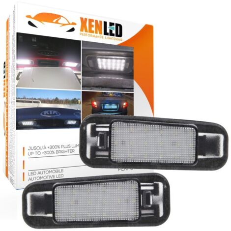2x Éclairages plaque LED Kia Rio 2006 à 2011 - Plaque d'immatriculation LED - Remplace 92501-1G000 , 92502-1G000