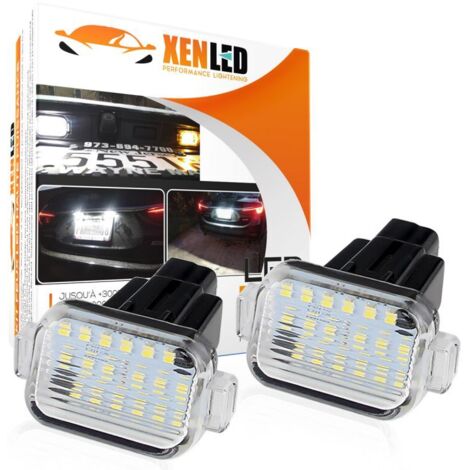 2x Éclairages plaque LED Mazda 3 Hayon et Mazda 6 - Plaque d'immatriculation LED