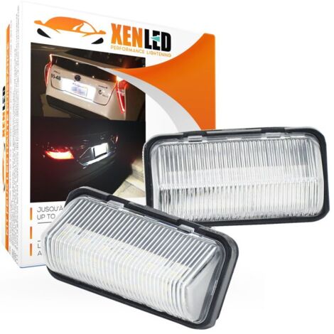 2x Éclairages plaque LED Toyota Prius, Alphard, Vellfire - Plaque d'immatriculation LED