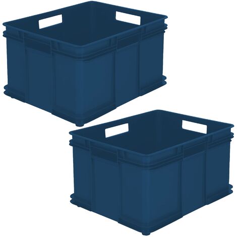 BigDean 3er Set XXL Aufbewahrungsbox mit Deckel & Rollen - 100% recyceltes  Plastik - Made in Germany