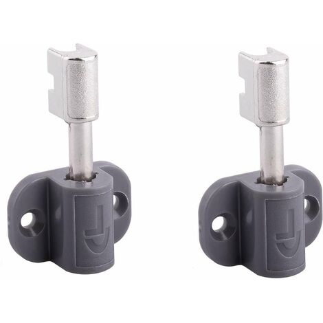 2x Extension de serrure à ressort point de fermeture supplémentaire porte meuble universel