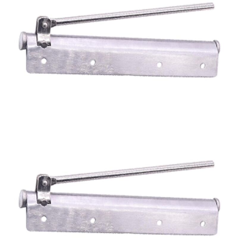 2x Ferme-porte à ressort en acier inoxydable pour porte coupe-feu