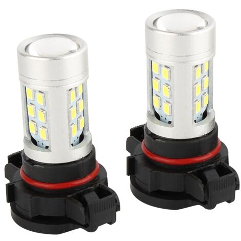2x Feux antibrouillard ou diurnes blancs 5202 H16 pour ampoules LED Samsung haute puissance