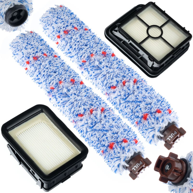 2x Filtro + 2x Rotolo per aspirapolvere Bisell / CrossWave 1866 1868F 1785 17132