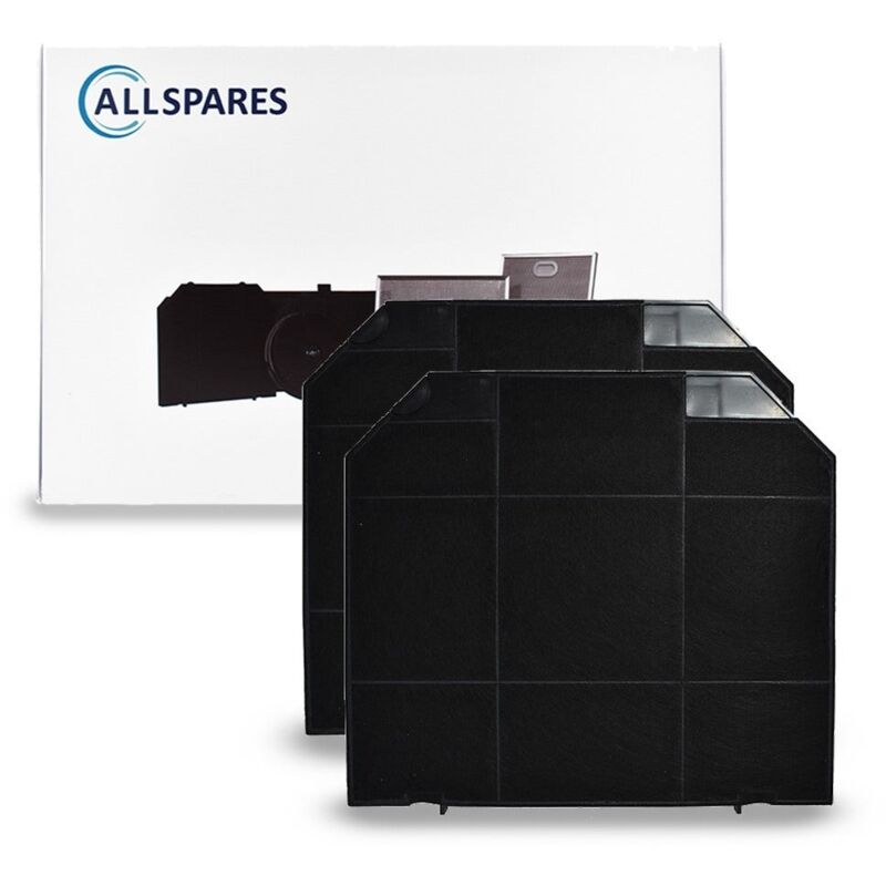 Allspares - 2x Filtre à charbon EFF72 / E3CFF57 / KITFC161 par