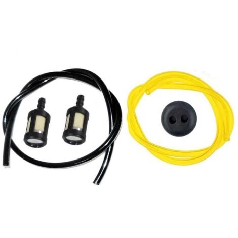 2x Filtre à Essence avec Tuyau d\'essence Joint de Réservoir pour Debroussailleuse Tronconneuse Taille-Haie Tariere
