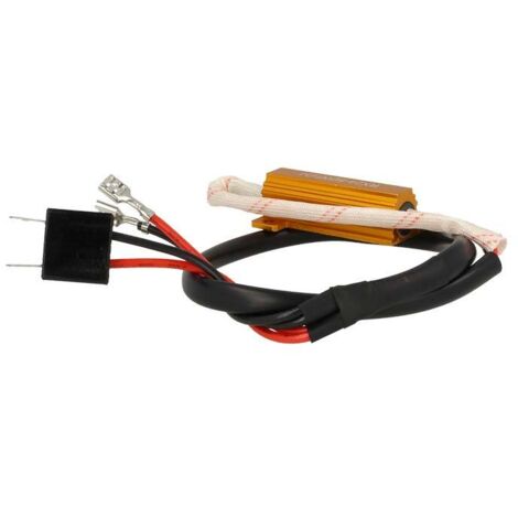 2x Filtro Portalampada LED H7 Canbus No Errore 50W 5 Ohm Anti Sfarfallio Auto