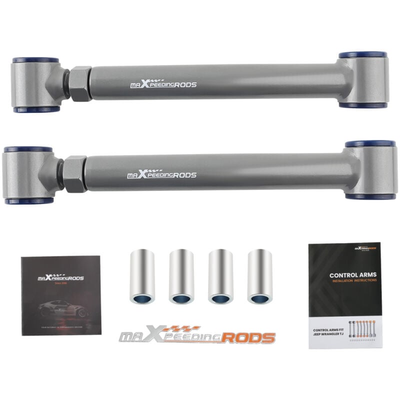 Maxpeedingrods - 2x Bras de Suspension Inférieur Ajustable Avant pour Jeep tj zj xj