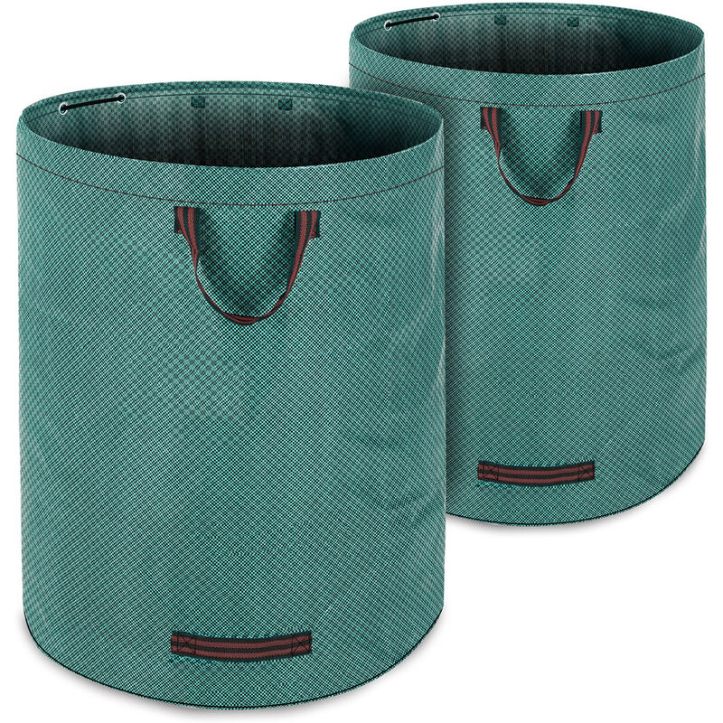 2x Garden Waste Bag 280 Litres max 50 kg 3 Carrying Handles Rubbish Refuse Large Tearproof Leaf Grass Bags Reusable