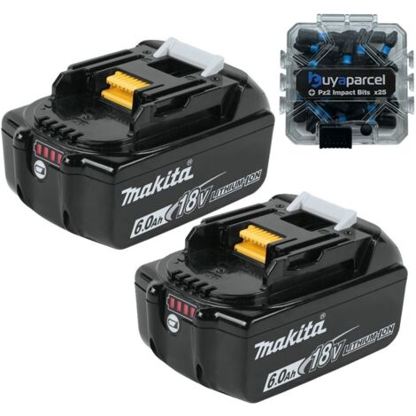 2x Genuine Makita 18V 6.0Ah Li-Ion LXT Battery BL1860 6AH New Star Battery