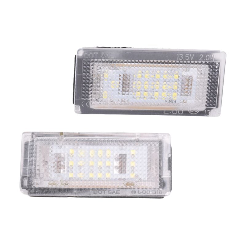 Image of Tlily - 2x Glühbirnen 18 led smd 3528 DC12V 6500K für E46 4D 98-03