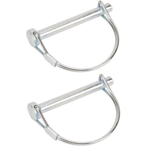 2x goupille à arceau diamètre 12mm x longueur 75mm rapide acier clip circlip remorque vélo tracteur motoculteur arbre verrouillage
