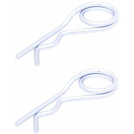 2x goupille beta double spire 7mm acier zingué remorque tracteur portail porte