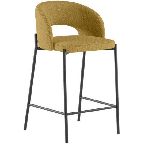 2x Greta Stoffhocker - Gelb - 50cm x 52cm x 98cm