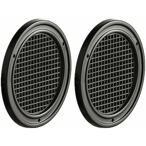 2x Grille d' aération ventilation plastique cache perforé avec