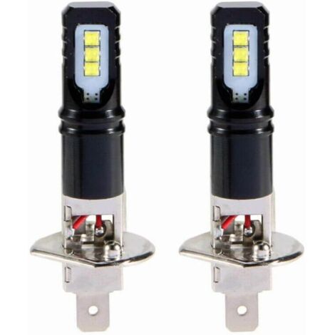2X H1 6000K Super Blanc 6000LM DRL LED Kit D'Ampoule de Feux de Route