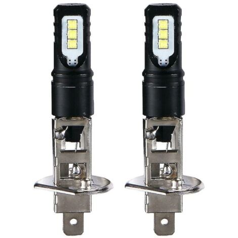 2x H1 6000k Super Bright White 6000lm Drl LED Kit faro abbagliante Ulisem