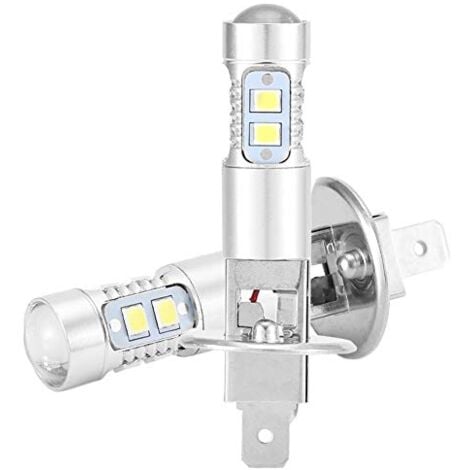 SJLERST 2x H1 6000K Super White 3‑5W Kit de bombillas LED para luces antiniebla Luz de conducción antiniebla