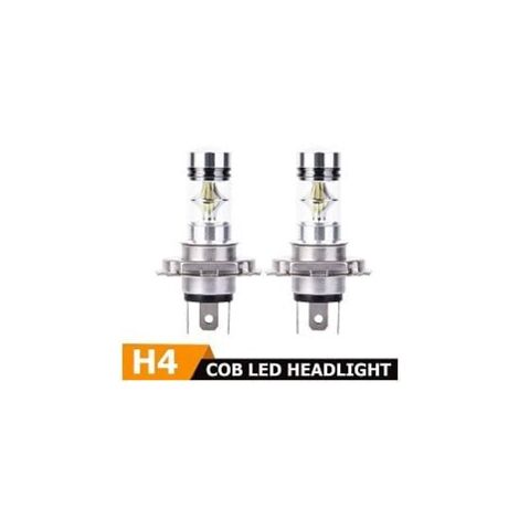 2x H4 Cree LED 100W 20SMD Lámpara LED antiniebla superbrillante Blanco 6000K