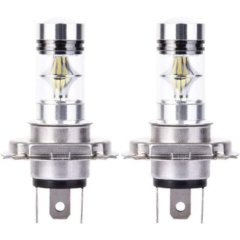 2x H4 Cree LED 100W 20SMD Super Brillant Brouillard Lampe LED Blanc 6000K