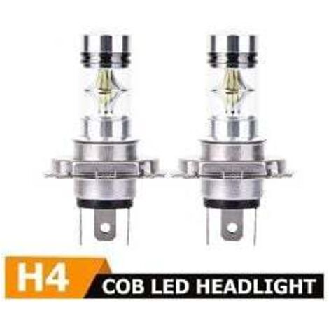 2x H4 Cree LED 100W 20SMD Superhelle Nebelscheinwerfer LED Weiß 6000K