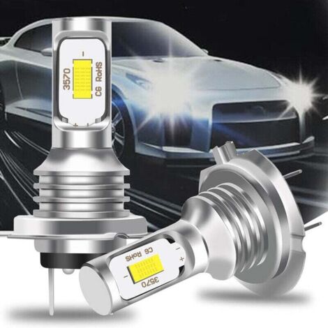 2X H7 LED 6000K Super Blanc 110W 8000LM Kit Antibrouillard Kit Ampoules Feux de Croisement,OUYLAF