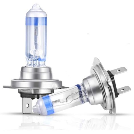2x H7 Xenon-Lampen 12V 55W Superhell, Autoscheinwerfer, Auto-/Motorradlampen, Neue Version, Abblendlicht, Halogenlampe für Fahrzeuge