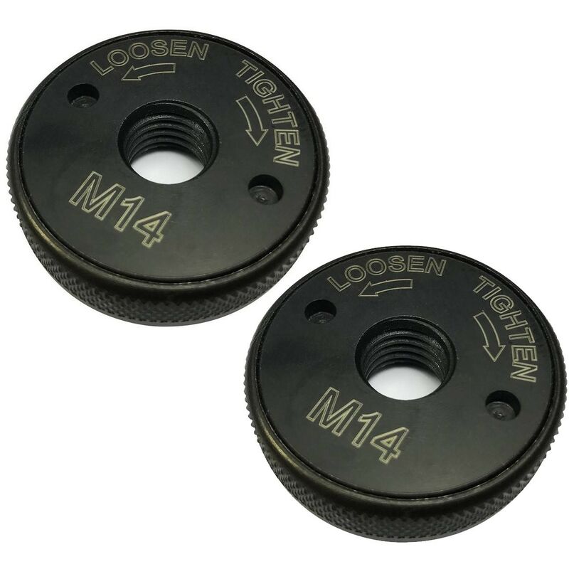 Image of 2x Heavy Duty Angle Grinder Disc Quick Change Locking Flange Nut Quick Release