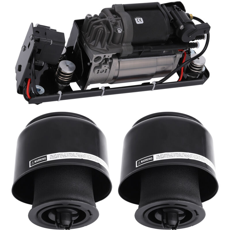 Image of 2X Hinten Federbalg + Luftfederung Kompressor mit Ventil For bmw 5er F11 F07