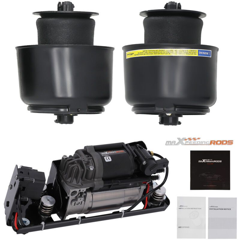 Image of 2X Hinten Federbalg + Luftfederung Kompressor + Ventilblock For BMW 5er F11 F07