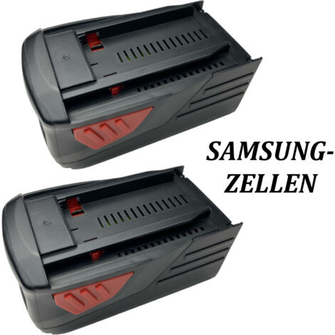 2x Hochleistungs Li-Ion Akku, 36V / 5000mAh für Hilti TE6A TE-6A TE-6A TE7A TE-7A TE-7-A Bohrhammer Schlagbohrmaschine Akkuschrauber Bohrmaschine ersetzt B36 B-36 B-36-V B36 Battery Accu