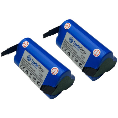 2x Hochleistungs Li-Ion Akku-Zellen 10,8V / 2200mAh für Berner BTI 10.8, BACP 10.8, Würth Master 10.8, Würth 0700 996 213 zum Selbsteinbau